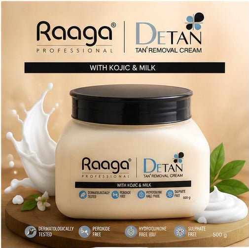 Raaga Professional DeTan Tan Removal Cream with Kojic & Milk – 500g