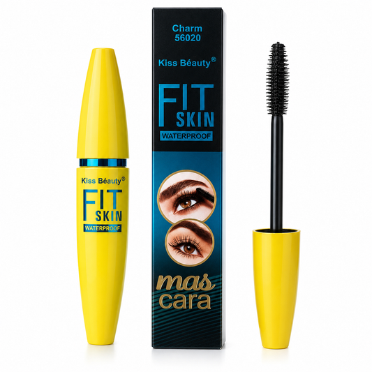 Kiss Beauty Fit Skin Waterproof Mascara – Long Lasting, Volumizing & Smudge Proof (12g)
